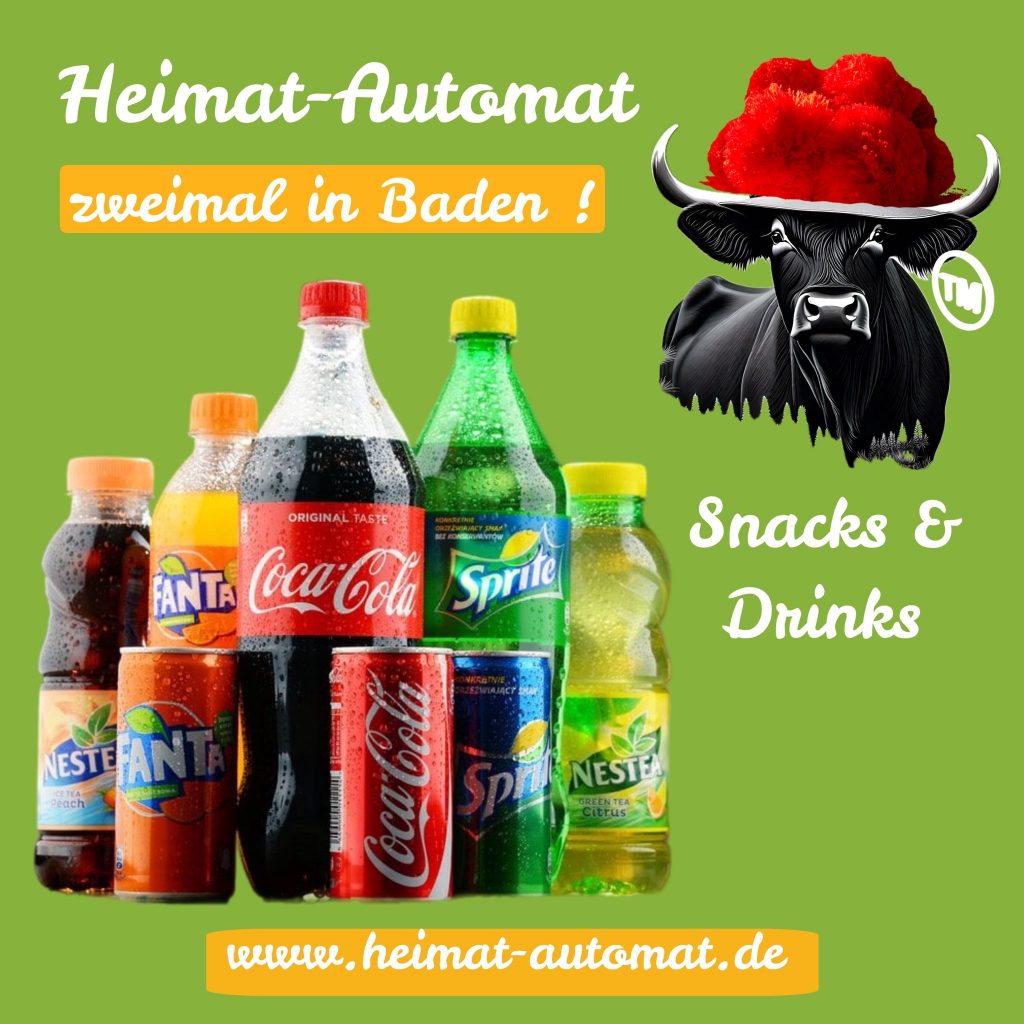 coole Getränke im Heimatautomat in Riegel am Kaiserstuhl und Freiburg im Breisgau