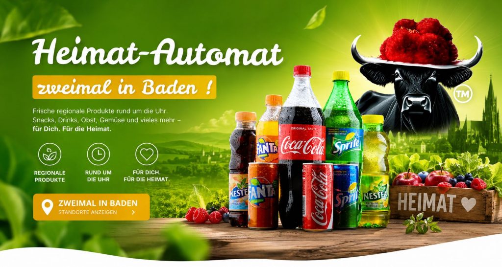 Coole Drinks und Snacks aus dem Heimat Automat